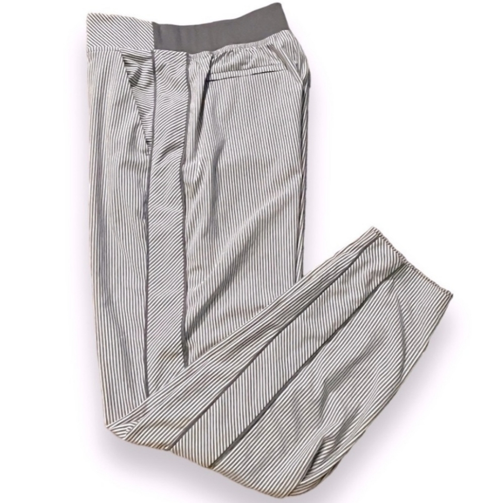 Athleta Brooklyn Striped High Rise Ankle Pants Size 0 - Picture 5 of 11